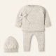 Tenue tricotée avec bonnet<span> - </span>1 mois