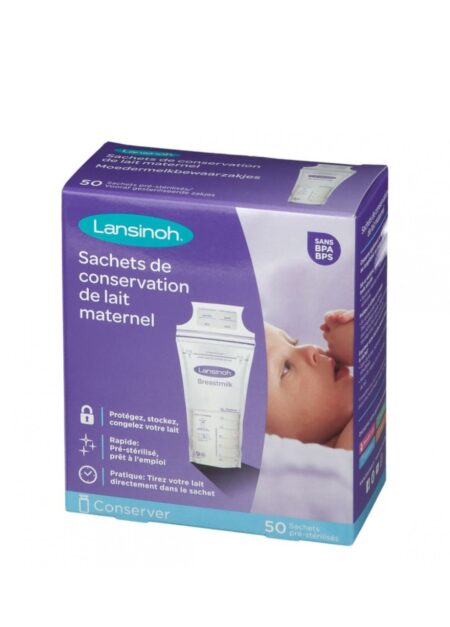 Lansinoh Sachets De Conservation Pour Lait Maternel 50 Unités