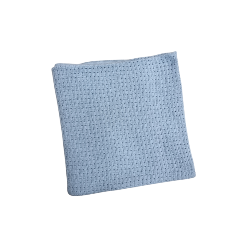 Couverture tricotée 100% coton