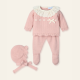 Tenue tricotée avec bonnet<span> - </span>3 mois