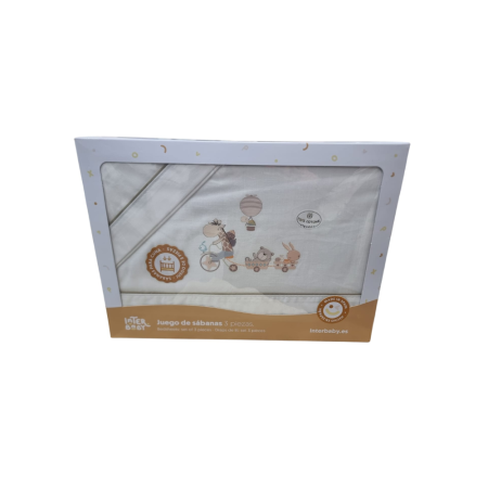 Set de drap 3 pièces 100% coton