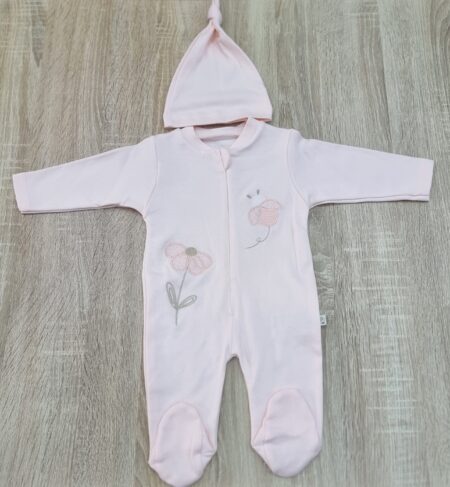 Grenouillère avec bonnet en coton