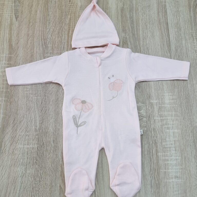 Grenouillère avec bonnet en coton