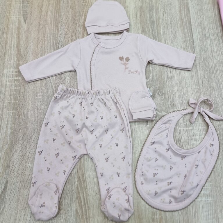 Ensemble en coton fille 5 pièces