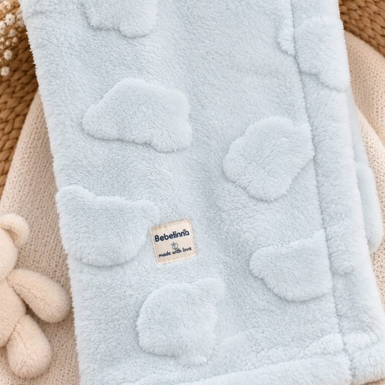 Couverture bébé ultra-douce en relief – Bebelinna