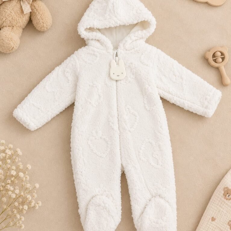 Combinaison bébé en sherpa – Douceur & Confort